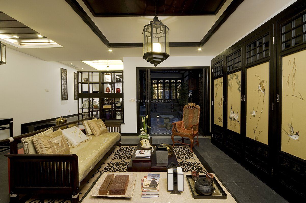 中式家居客厅装修设计效果图片