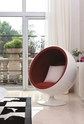 现代别墅室内休闲创意椅子装修效果图片