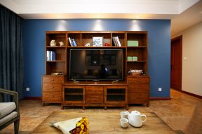 家庭电视柜图片 美式实木电视柜