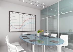 小型会议室室内布置设计效果图2023图片