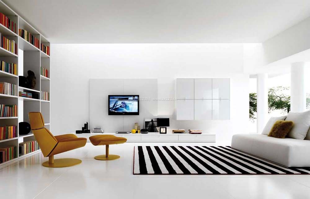 现代简约客厅地毯装修效果图样板房