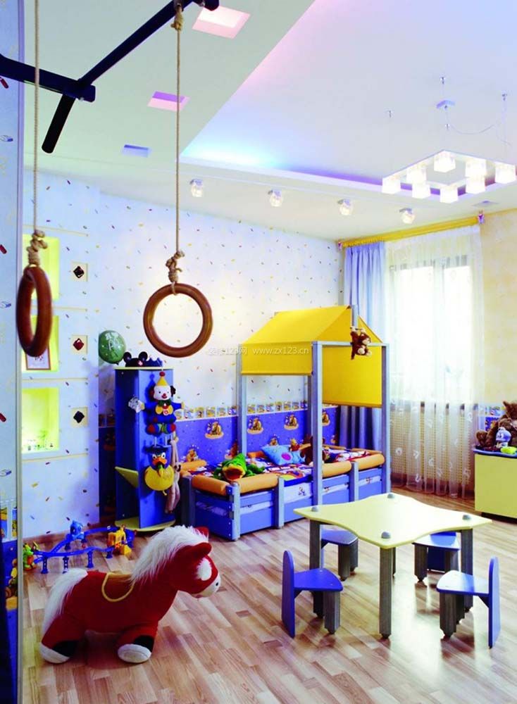 现代简约儿童房装修设计样板房