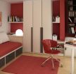 现代简约家装卧室兼书房装修效果图样板房