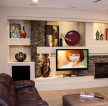简约现代美式客厅电视背景墙装修效果图