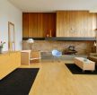 简约家装客厅浅黄色木地板装修设计效果图片
