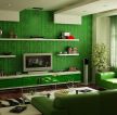 现代风格客厅电视背景墙的颜色装饰效果图