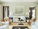 现代简约风格客厅沙发背景墙装饰画样板房