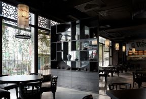 店面裝潢設(shè)計效果圖 室內(nèi)博古架