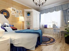 卧室家具摆放设计图 地中海风格装修效果图片