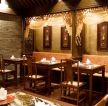 中式风格小型餐馆室内装修效果图 