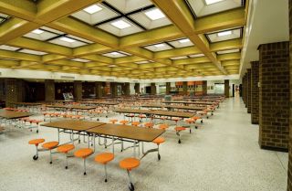 学校大型食堂设计效果图片
