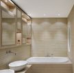 复式家装小卫生间浴缸设计效果图