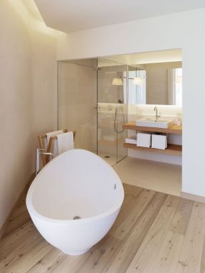 现代家装小卫生间按摩浴缸装修效果图片