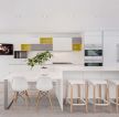 别墅现代简约风格开放式厨房装修效果图片