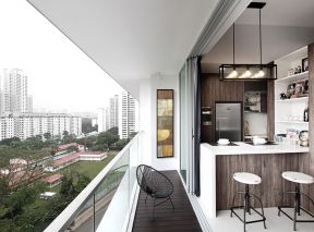 现代家装风格 厨房阳台装修效果图