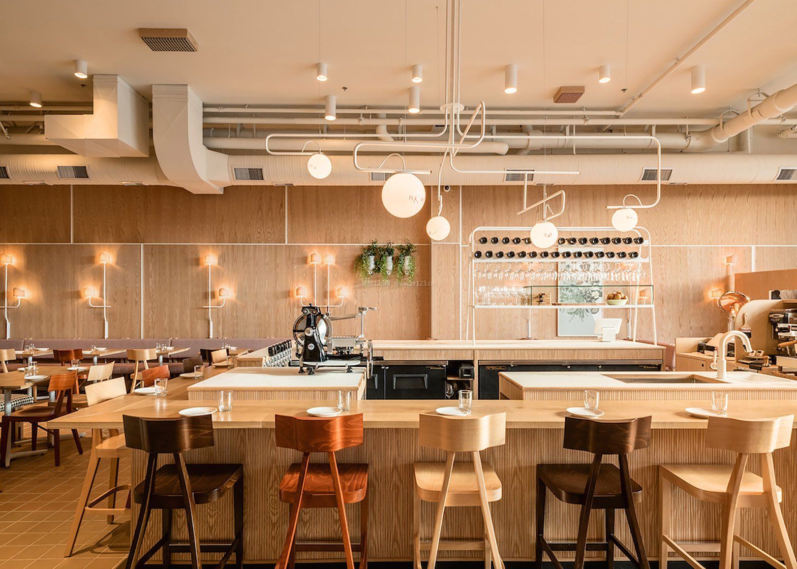 快餐饭店最新室内装修设计效果图片