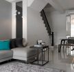 现代简约式家装客厅转角沙发装修效果图片