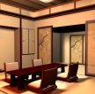 日式饭店包间室内设计装修效果图片