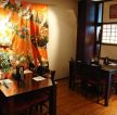 日式饭店室内墙面装饰装修效果图片