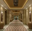 中式酒店过道走廊吊顶装修设计装修效果图片
