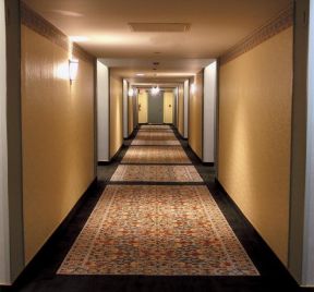 过道走廊吊顶 快捷酒店设计装修效果图片