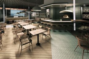 最新饭店室内吧台设计效果图2023图片