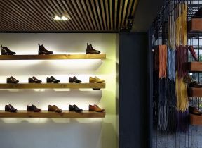 个性鞋店室内展示架设计装修案例图片