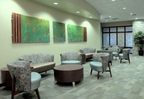 私人医院大厅背景墙设计效果图片
