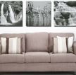 现代风格别墅客厅沙发背景墙装饰画效果图片
