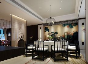 新中式隔斷裝修效果圖 家裝餐廳設(shè)計(jì)