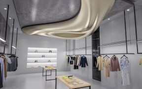 服裝店裝潢效果圖 吊頂造型