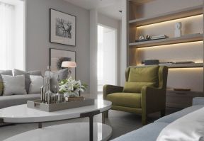 小户型家庭室内客厅组合沙发效果图片