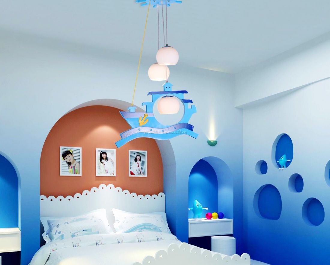 地中海风格儿童房间设计装修效果图片