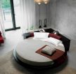 现代家居卧室圆形床装修设计效果图片