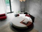 现代家居卧室圆形床装修设计效果图片
