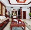 最新中式家居客厅木质茶几装修效果图片