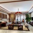 中式大型别墅设计红木客厅装修效果图片