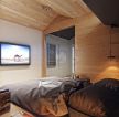 木屋别墅50平米小户型阁楼卧室装修图片