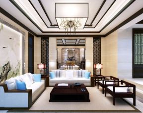 中式風(fēng)格客廳效果圖 簡(jiǎn)約中式風(fēng)格裝修效果圖片