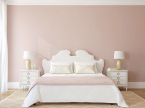 家居卧室粉色墙面装修效果图片