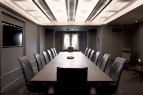 时尚混搭设计风格政府会议室装修效果图片