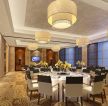 新中式风格餐厅圆餐桌装修效果图片