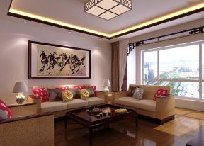 中式風(fēng)格沙發(fā)圖片 布藝沙發(fā)裝修效果圖片