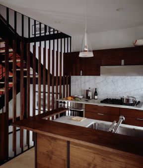 厨房和客厅的隔断图 复式家装设计