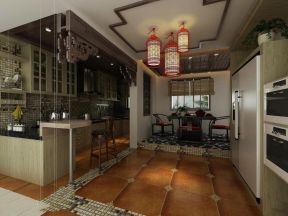 厨房和客厅的隔断图 中式家装效果图