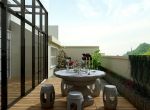 简约别墅设计阳台绿化装修效果图片