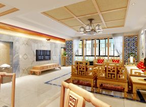 中式古典風(fēng)格效果圖 吊頂設(shè)計裝修效果圖片
