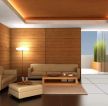 现代简约时尚客厅木质背景墙装修效果图片
