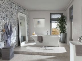 室内设计简约卫浴展厅效果图片 