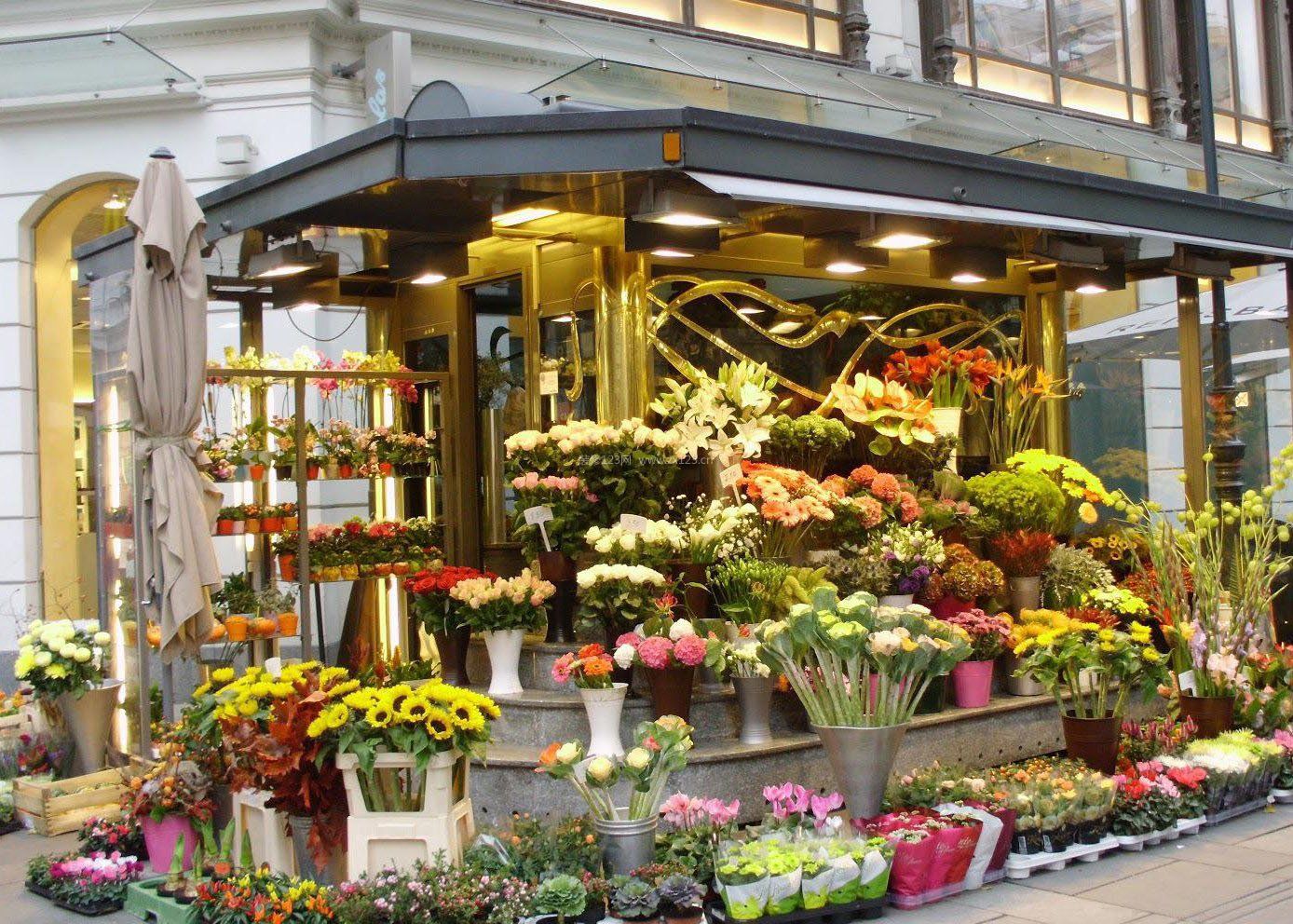 國外鮮花店裝修實景圖片